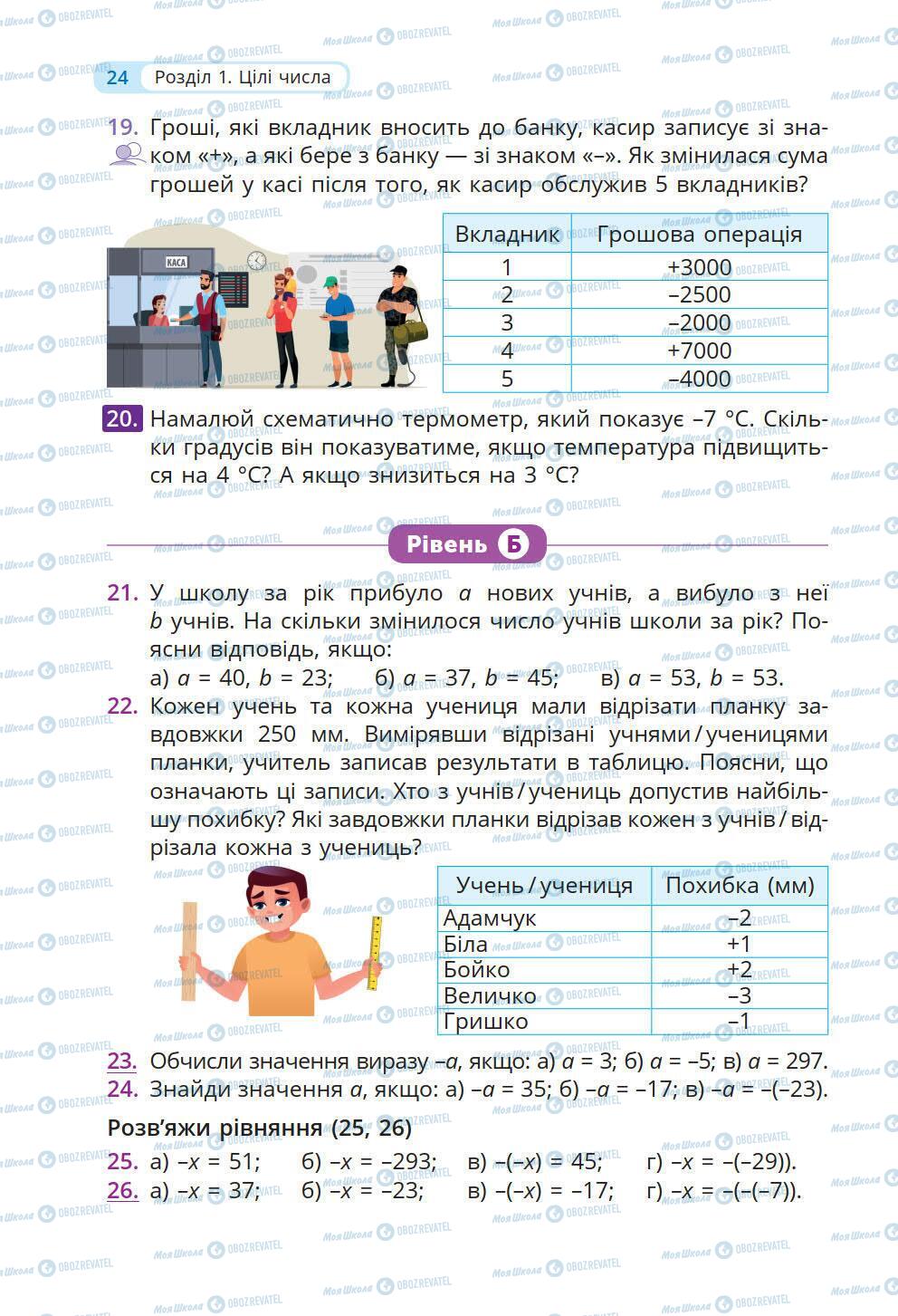 Підручники Математика 6 клас сторінка 24