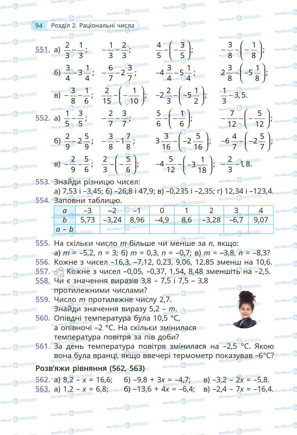 Підручники Математика 6 клас сторінка 94