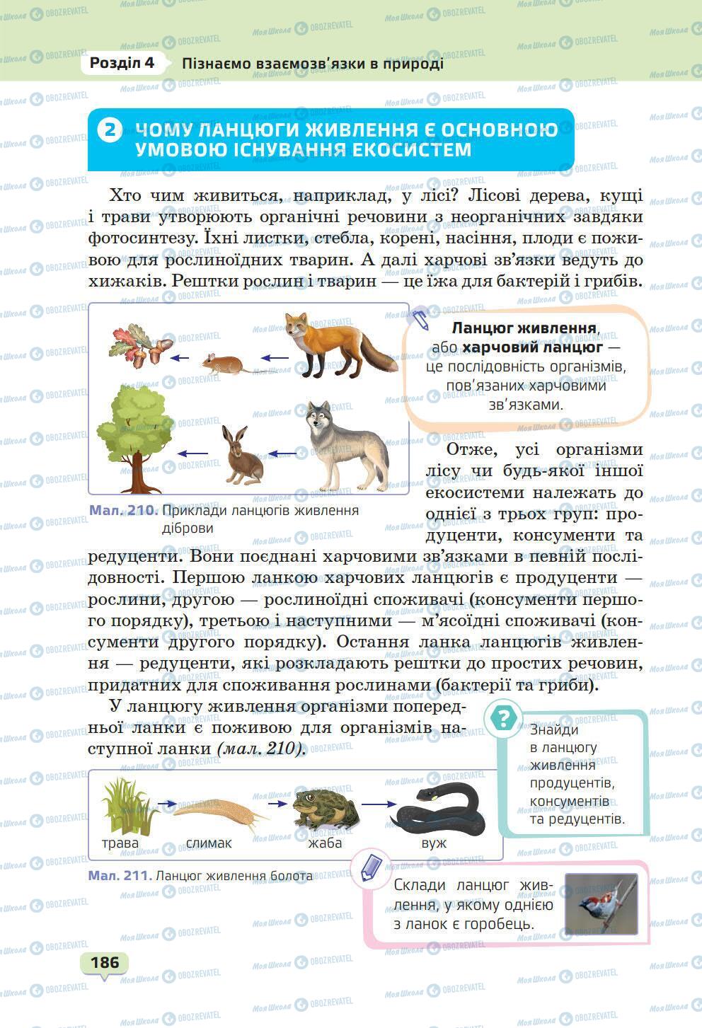 Учебники Природоведение 6 класс страница 186