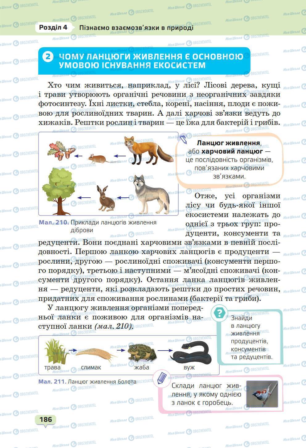 Підручники Природознавство 6 клас сторінка 186