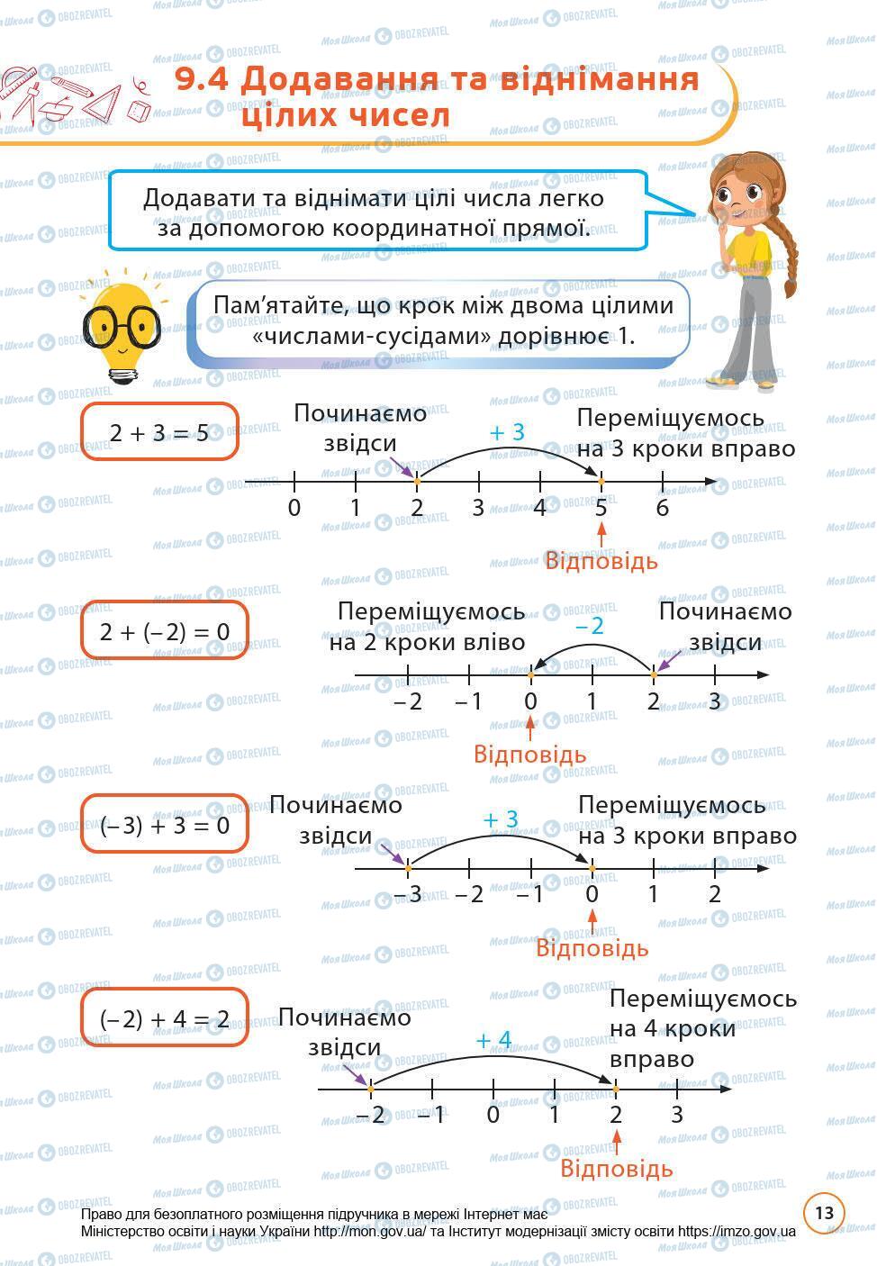 Підручники Математика 6 клас сторінка 13