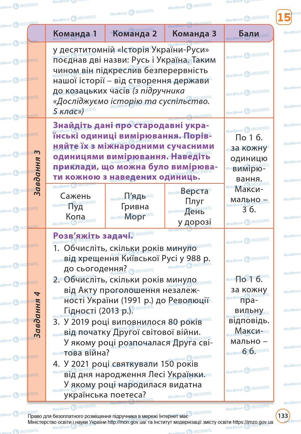 Підручники Математика 6 клас сторінка 133