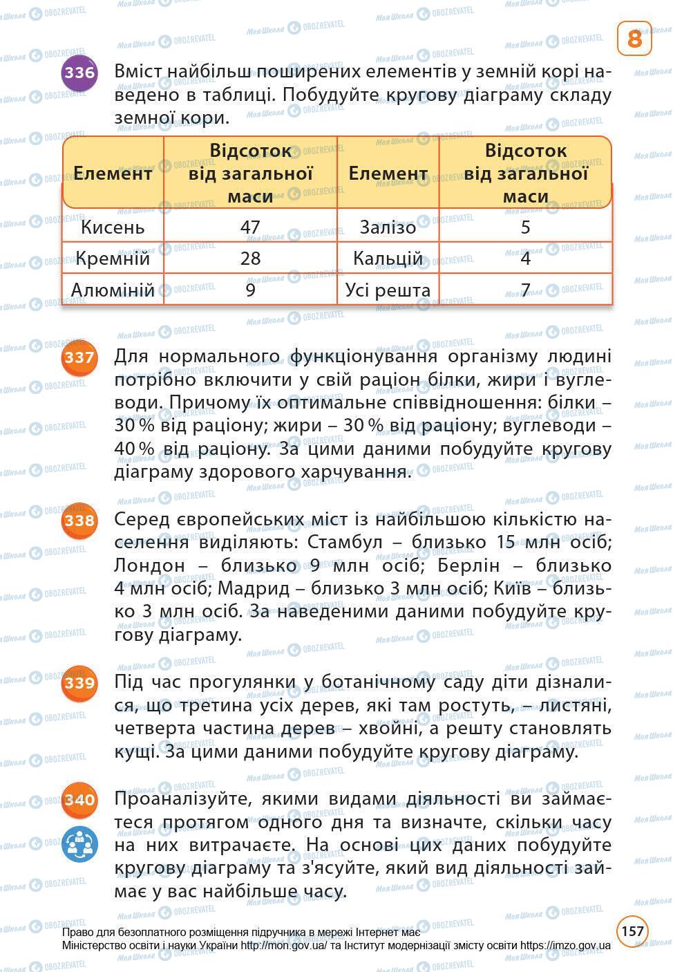 Підручники Математика 6 клас сторінка 157