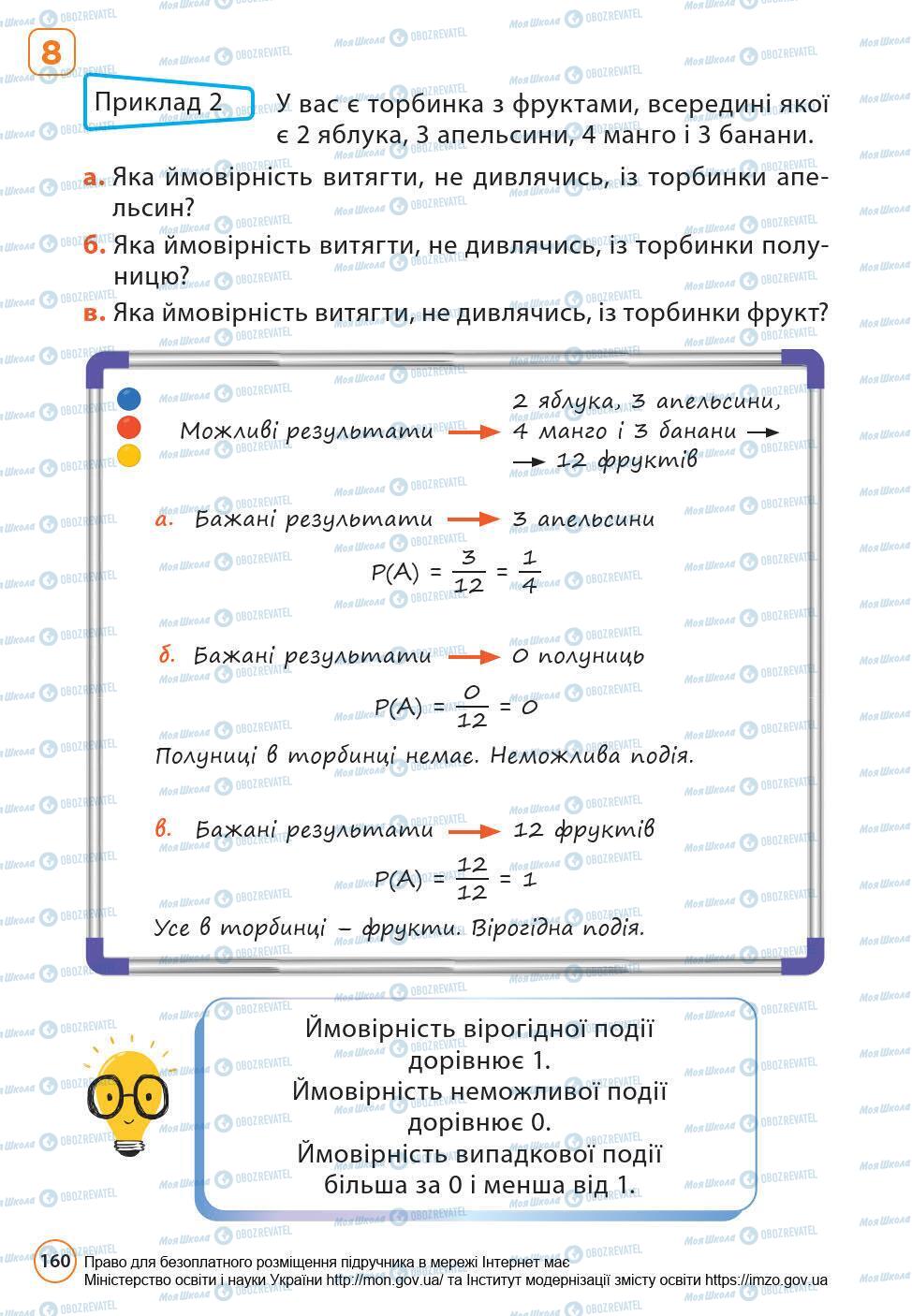 Підручники Математика 6 клас сторінка 160