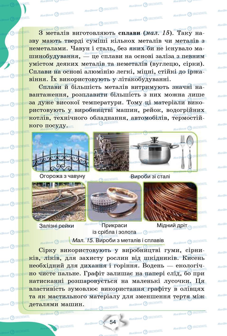 Підручники Природознавство 6 клас сторінка 54