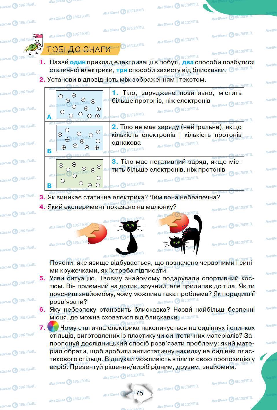 Підручники Природознавство 6 клас сторінка 75