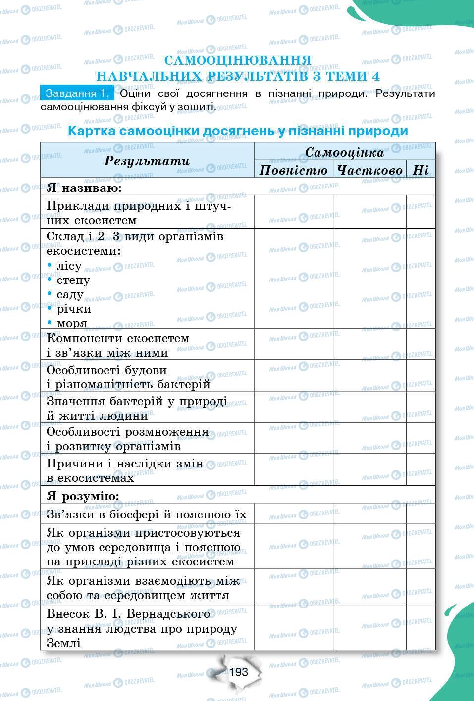 Підручники Природознавство 6 клас сторінка 193