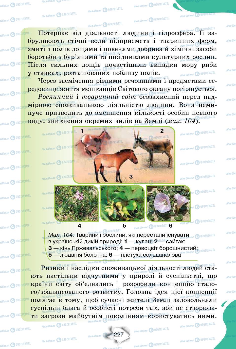 Підручники Природознавство 6 клас сторінка 227