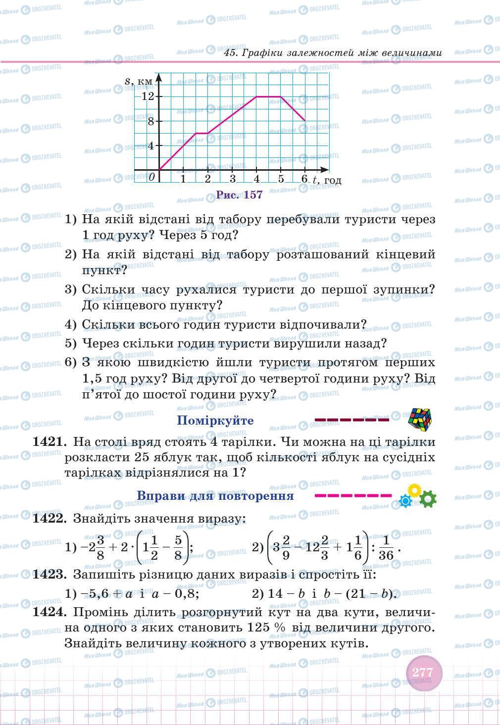 Учебники Математика 6 класс страница 277