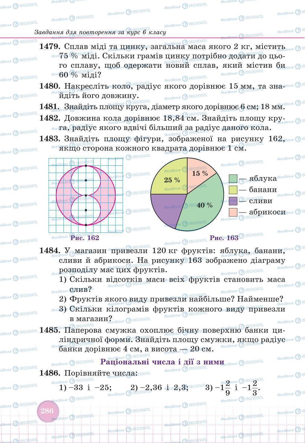 Учебники Математика 6 класс страница 286