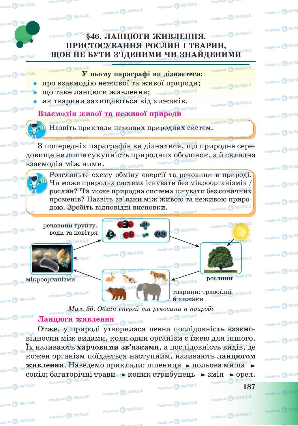 Підручники Природознавство 6 клас сторінка 187