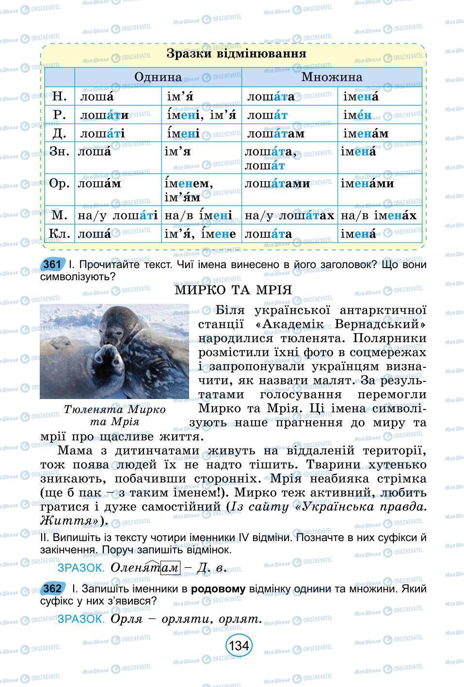 Підручники Українська мова 6 клас сторінка 134