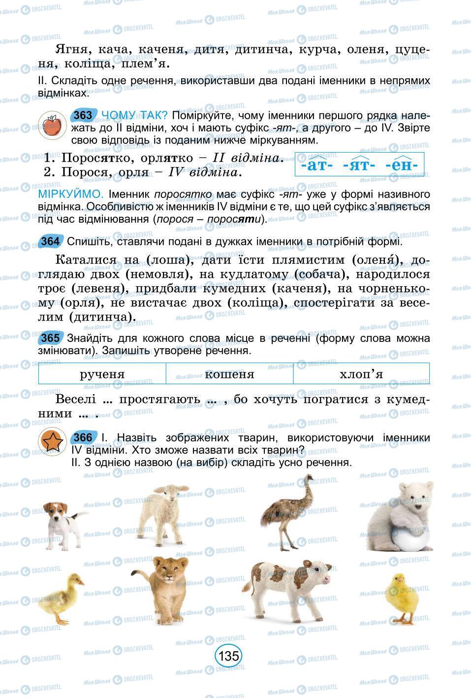 Підручники Українська мова 6 клас сторінка 135