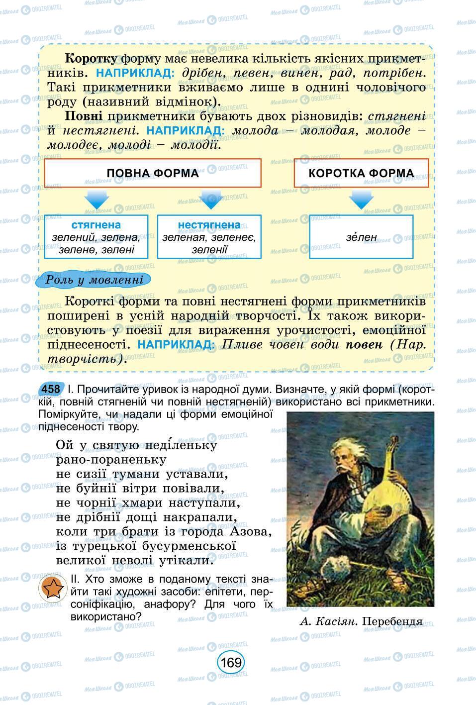 Підручники Українська мова 6 клас сторінка 169