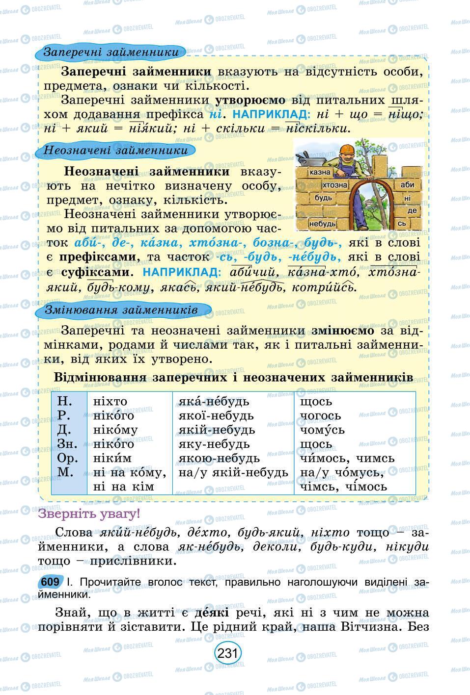 Підручники Українська мова 6 клас сторінка 231