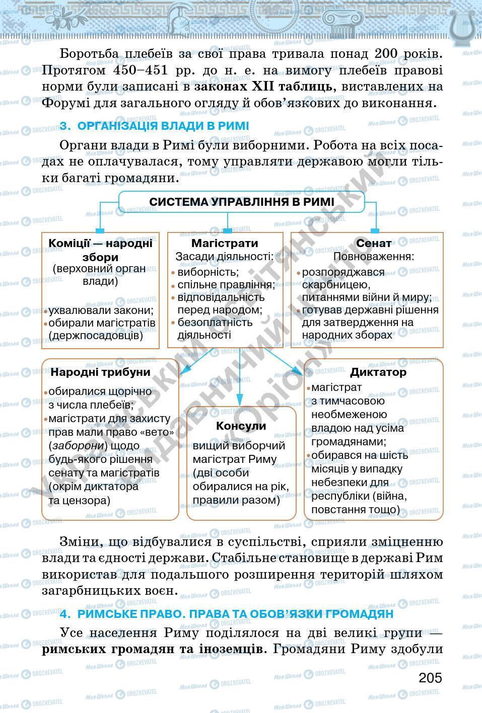 Підручники Всесвітня історія 6 клас сторінка 205