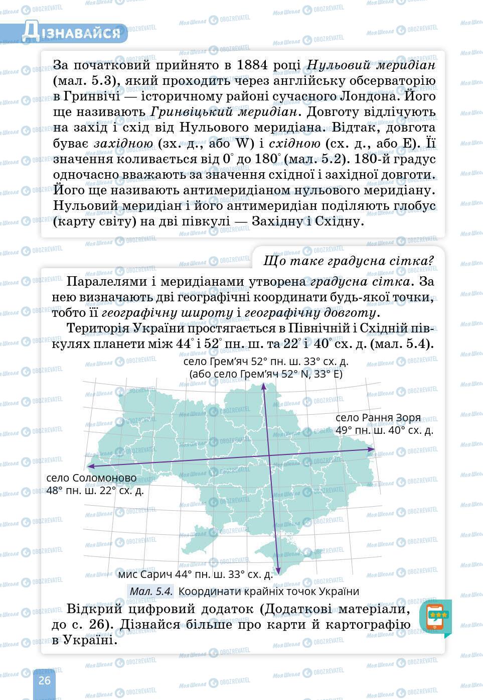 Підручники Природознавство 6 клас сторінка 26