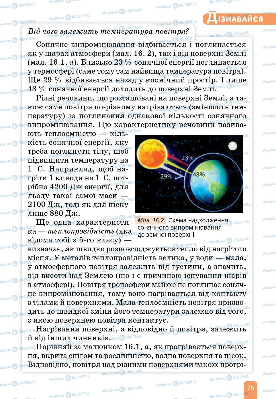 Підручники Природознавство 6 клас сторінка 75