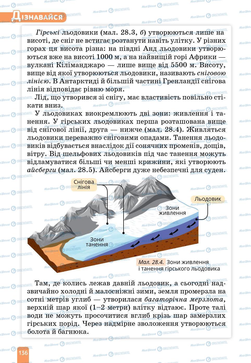 Підручники Природознавство 6 клас сторінка 136