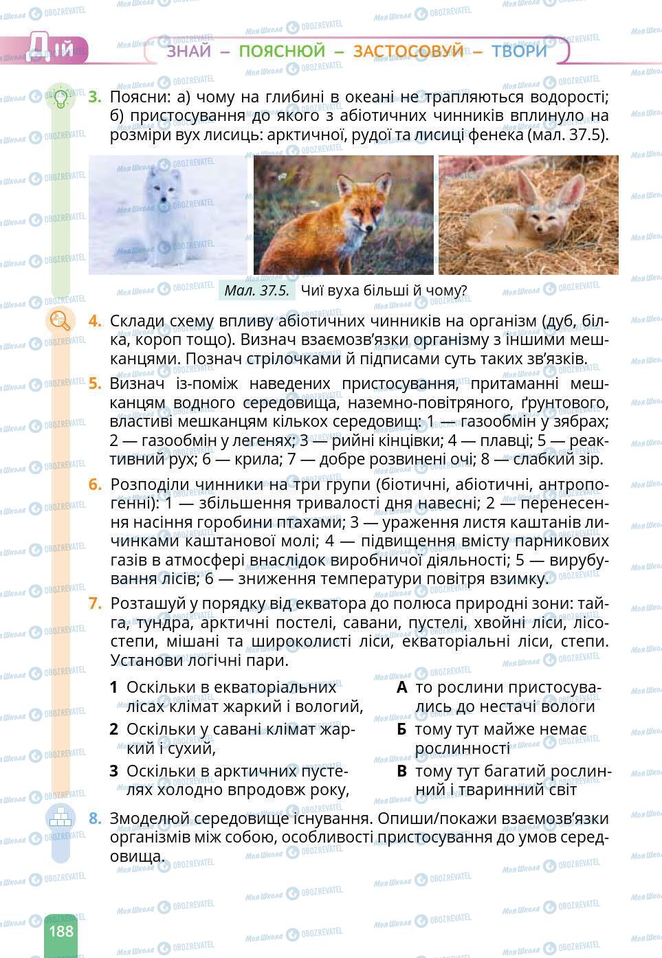 Підручники Природознавство 6 клас сторінка 188