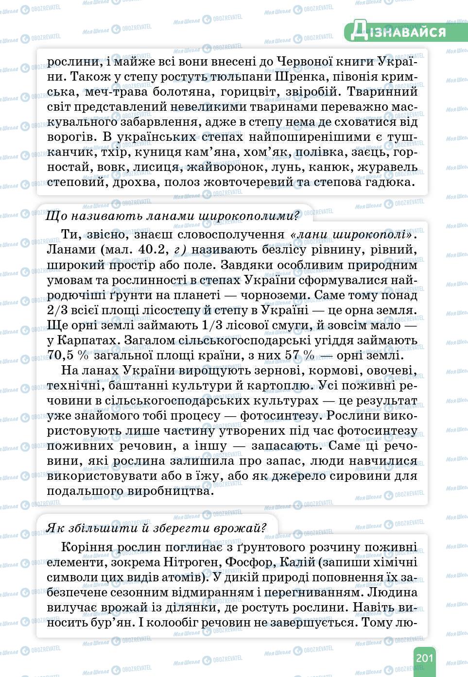 Учебники Природоведение 6 класс страница 201