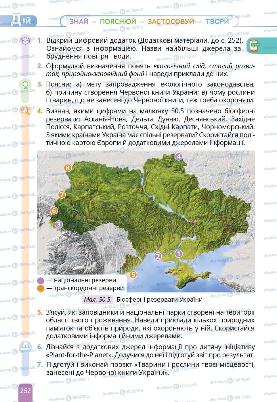 Підручники Природознавство 6 клас сторінка 252