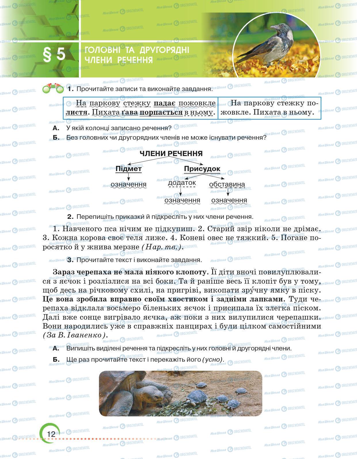 Учебники Укр мова 6 класс страница 12