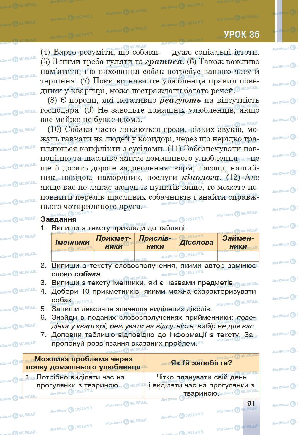 Підручники Українська мова 6 клас сторінка 91