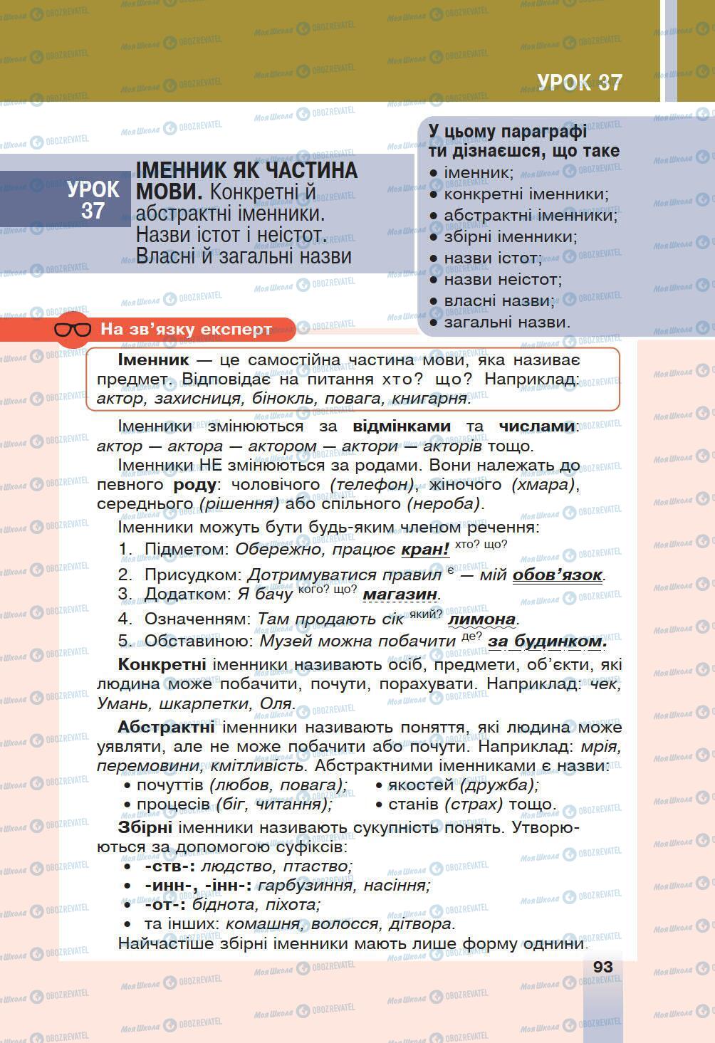 Підручники Українська мова 6 клас сторінка 93