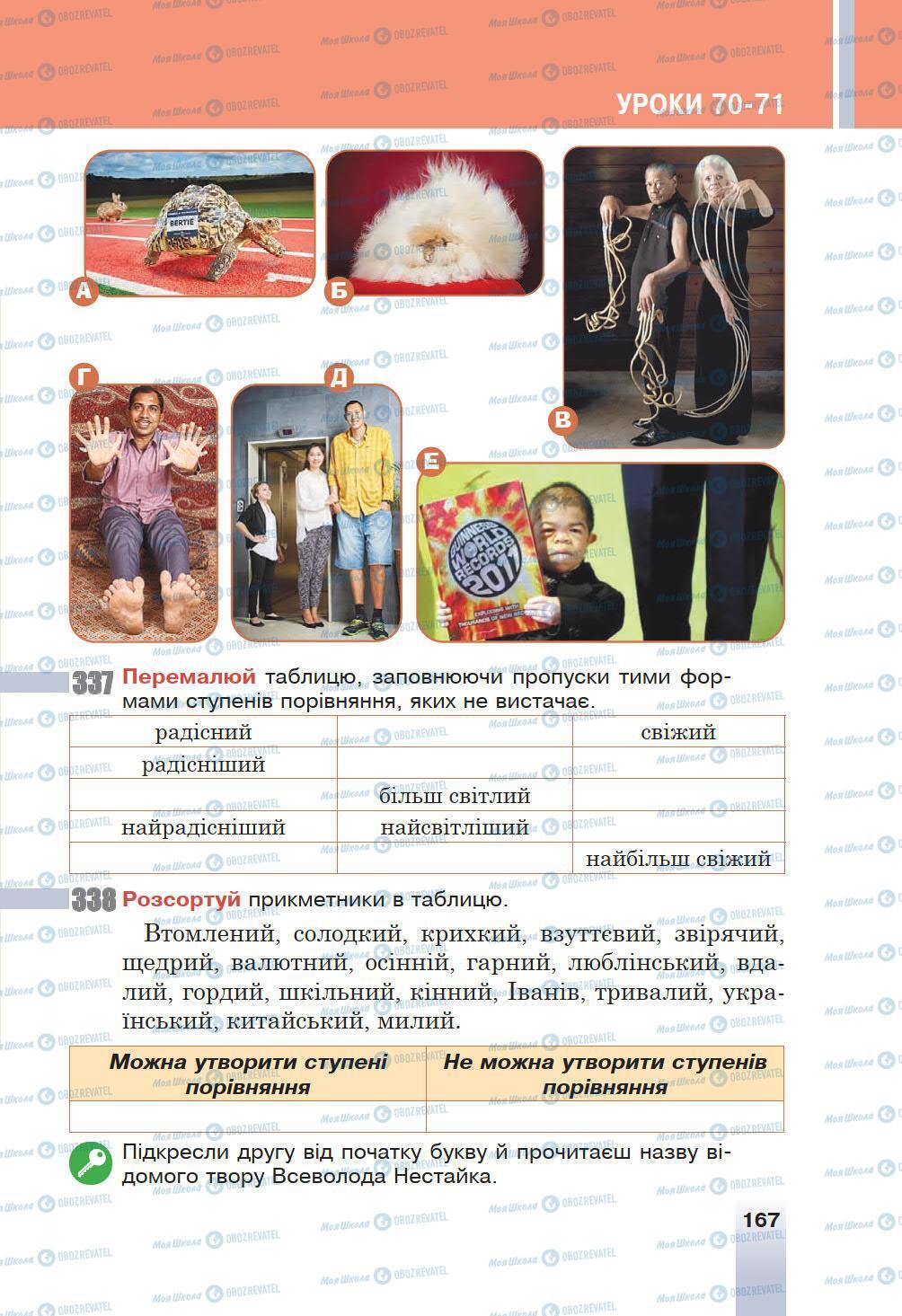 Учебники Укр мова 6 класс страница 167