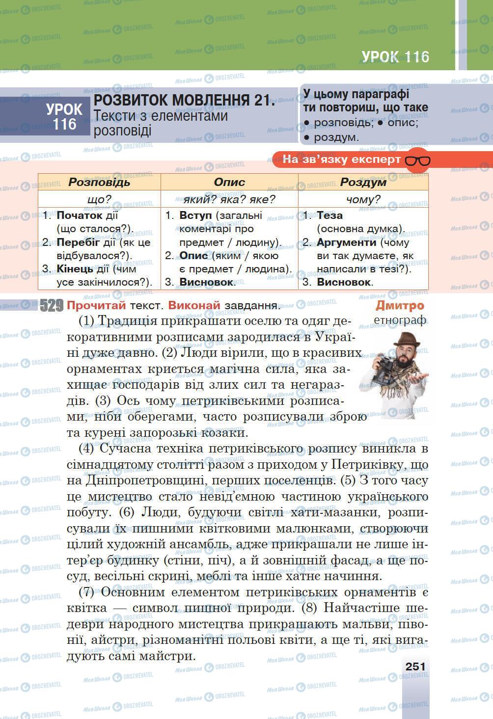 Підручники Українська мова 6 клас сторінка 251