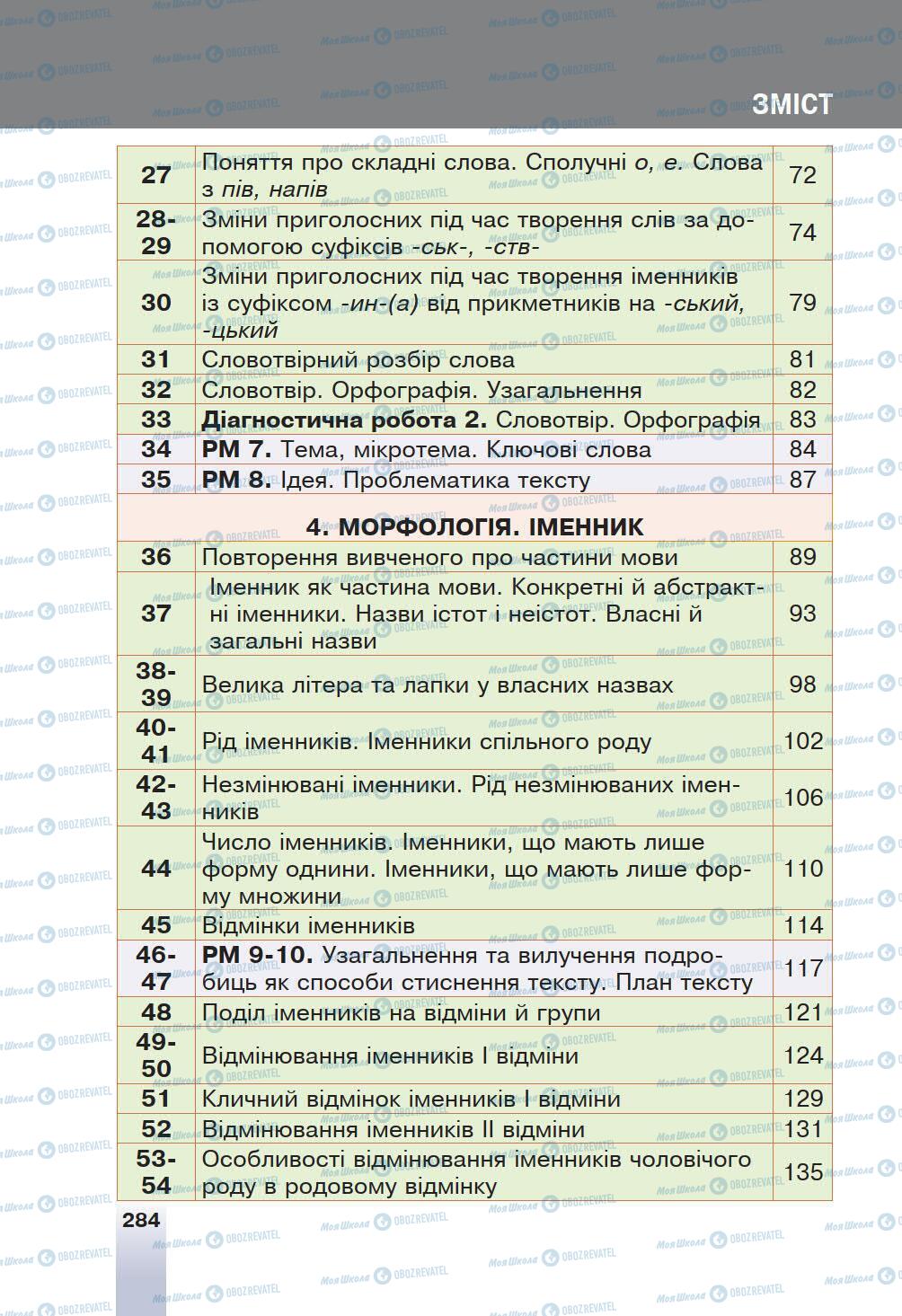 Учебники Укр мова 6 класс страница 284