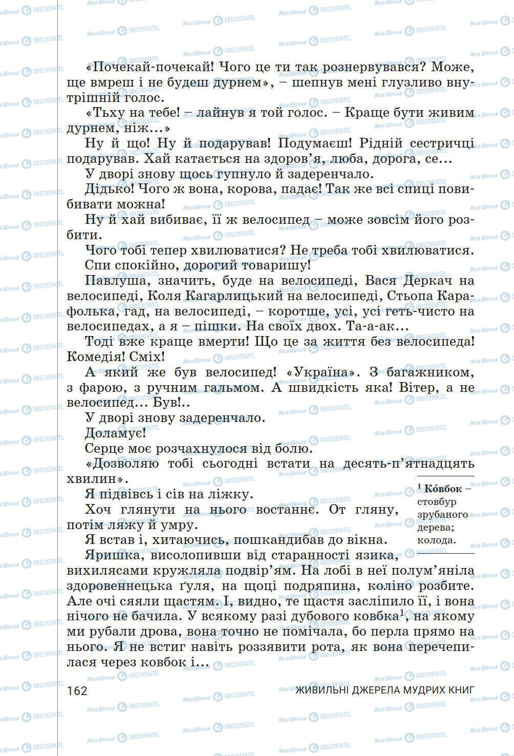 Підручники Українська література 6 клас сторінка 162