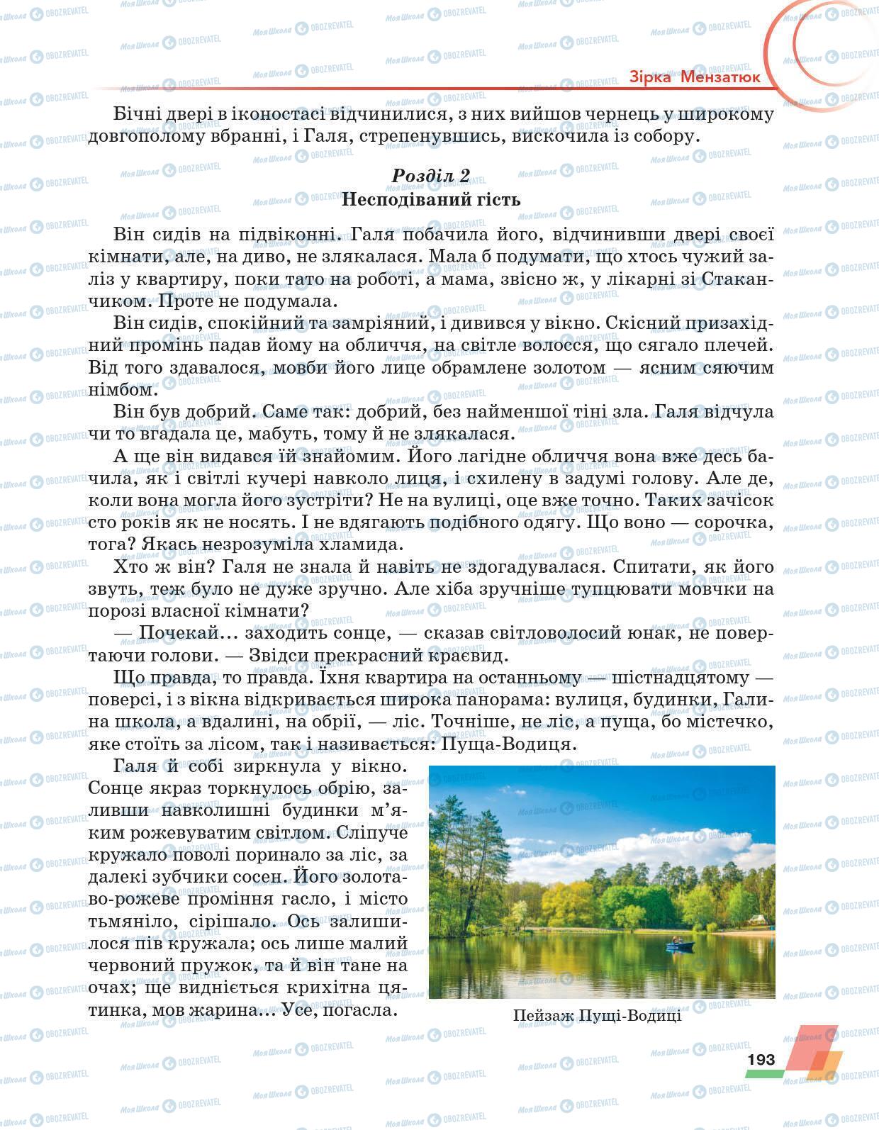 Підручники Українська література 6 клас сторінка 193