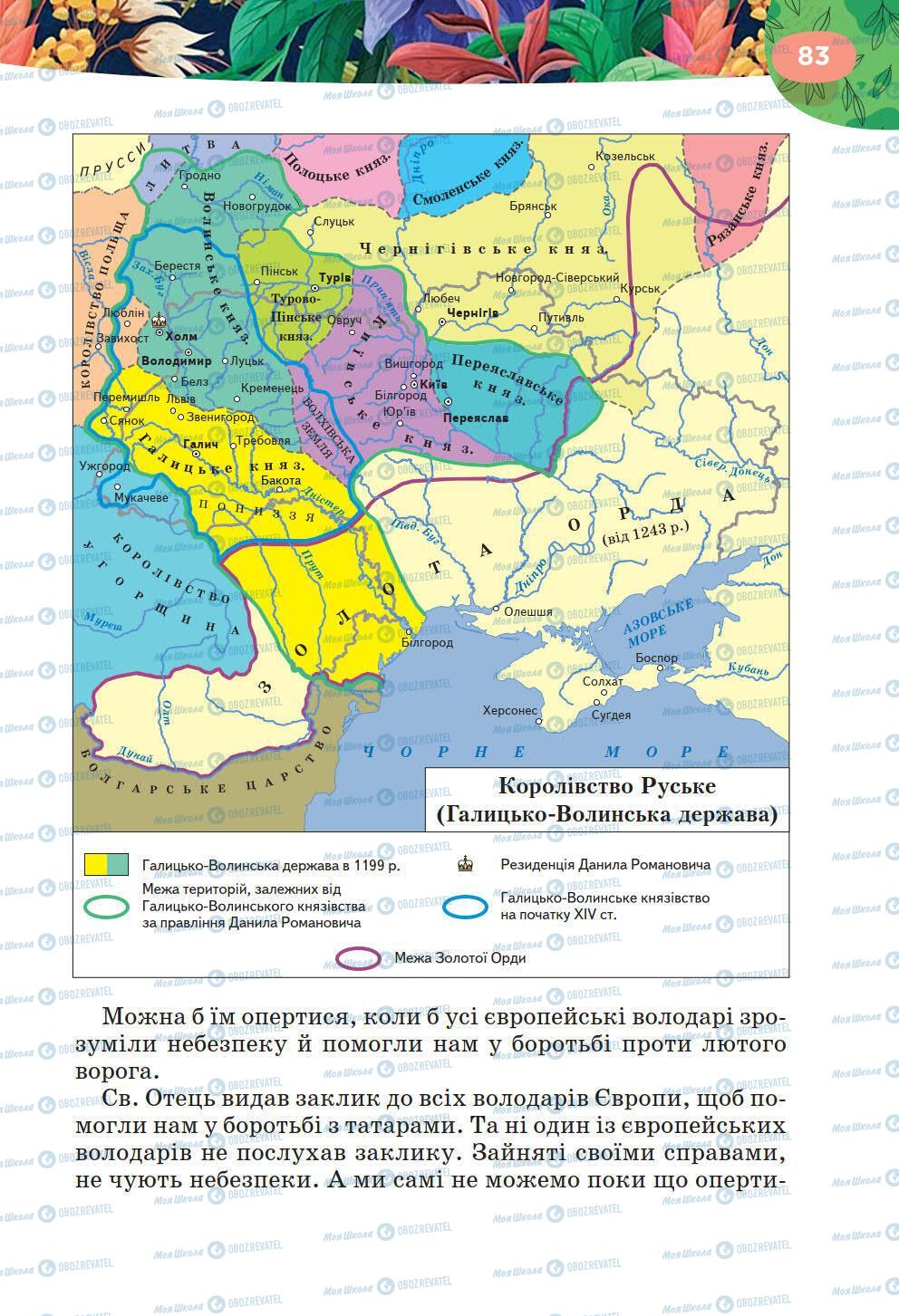 Учебники Укр лит 6 класс страница 83