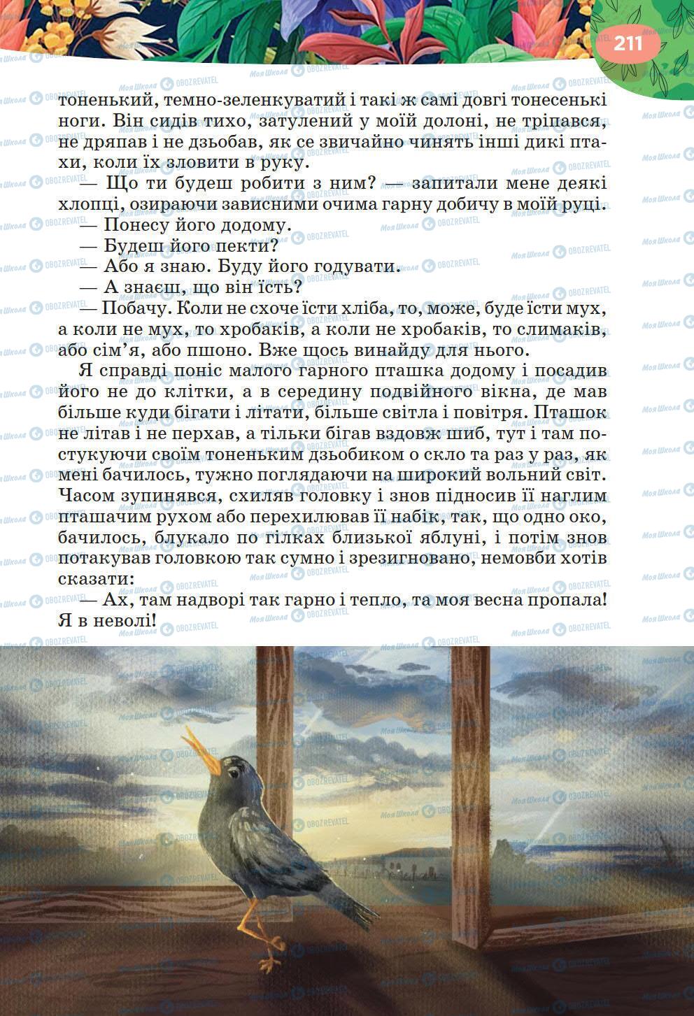 Підручники Українська література 6 клас сторінка 211