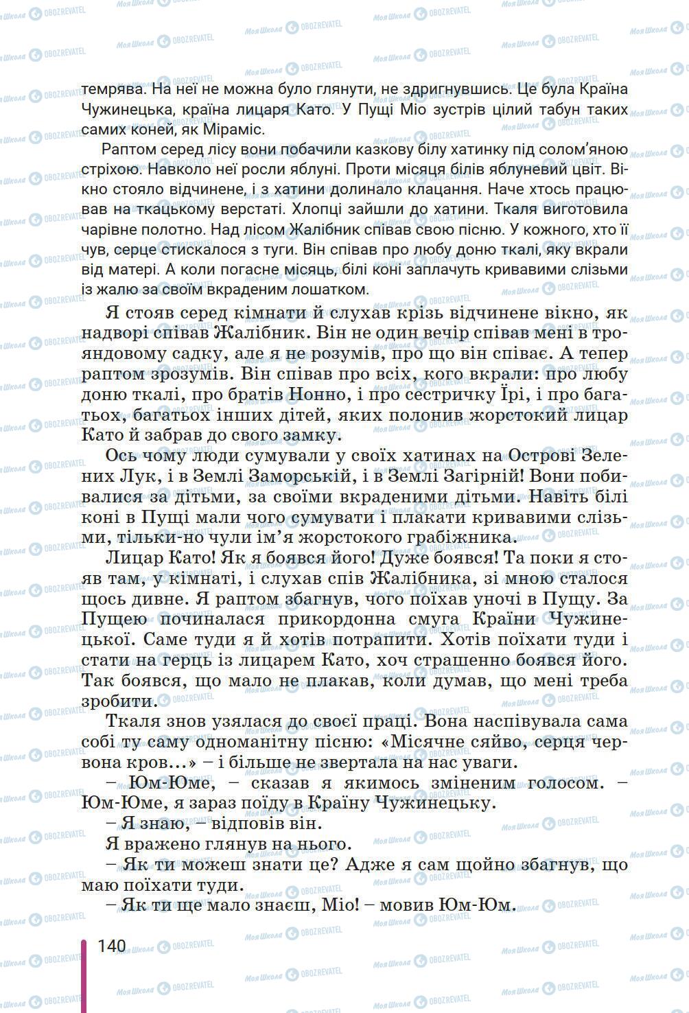 Учебники Зарубежная литература 6 класс страница 140