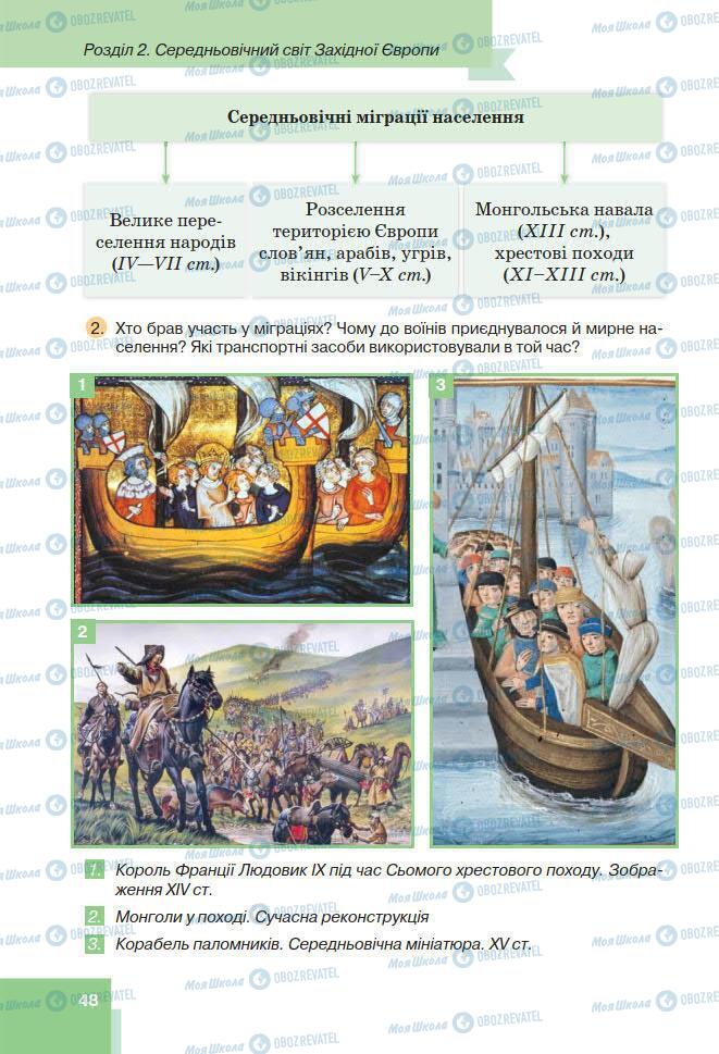 Підручники Всесвітня історія 7 клас сторінка 48