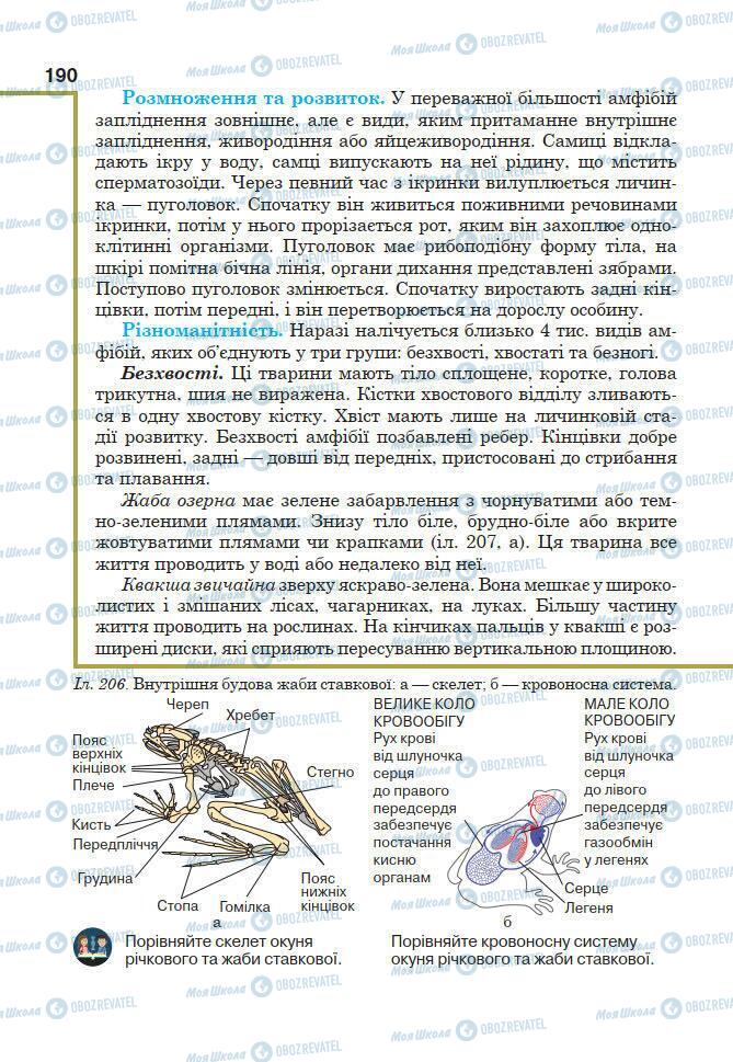 Учебники Биология 7 класс страница 190