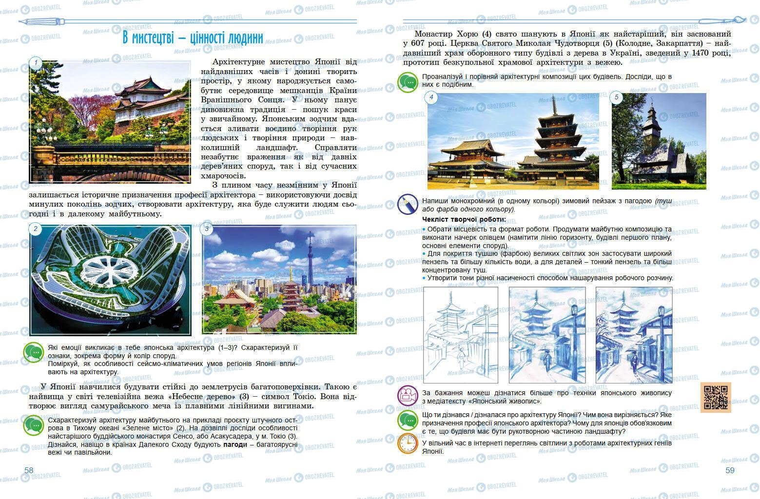 Підручники Мистецтво 7 клас сторінка 58-59