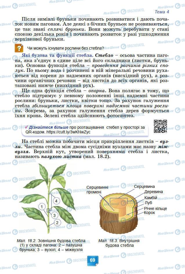 Підручники Біологія 7 клас сторінка 69