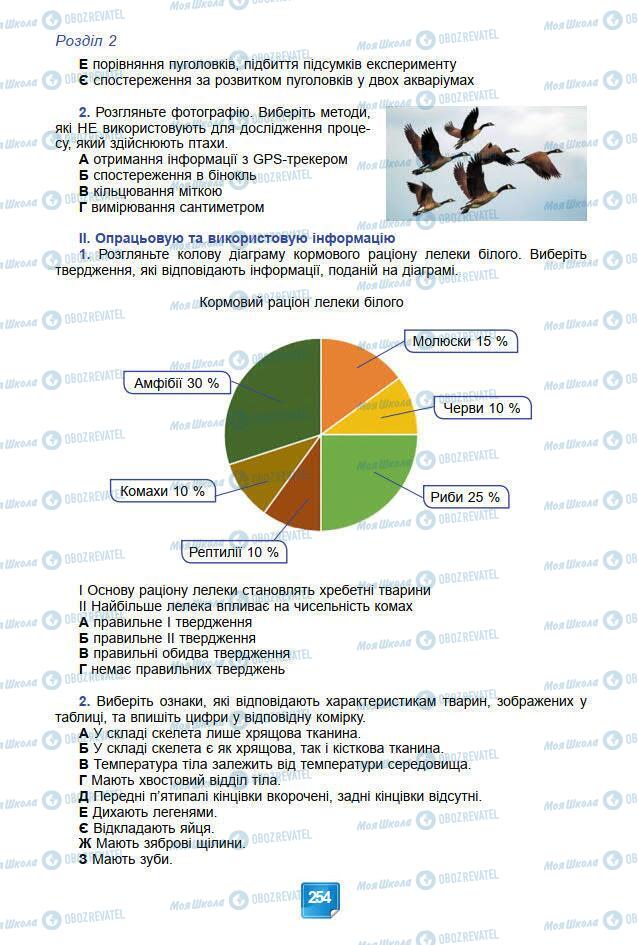 Підручники Біологія 7 клас сторінка 254