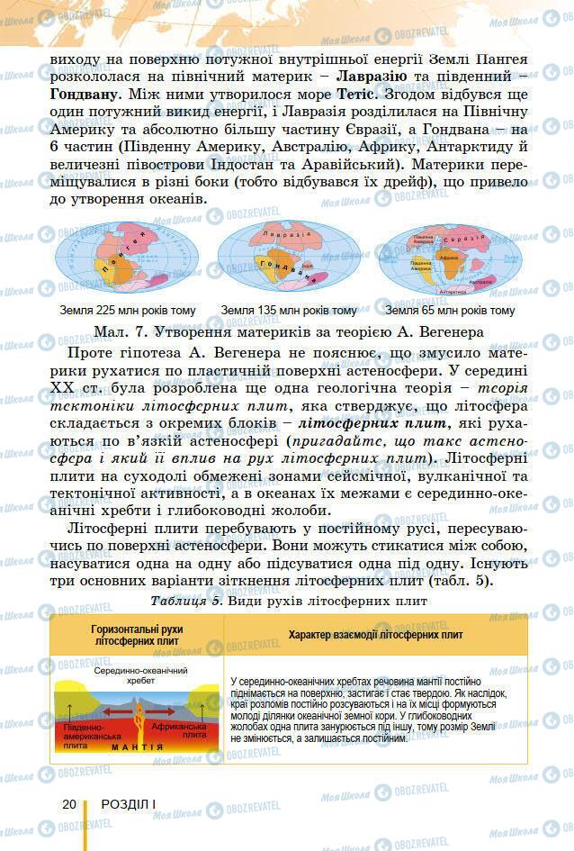 Підручники Географія 7 клас сторінка 20