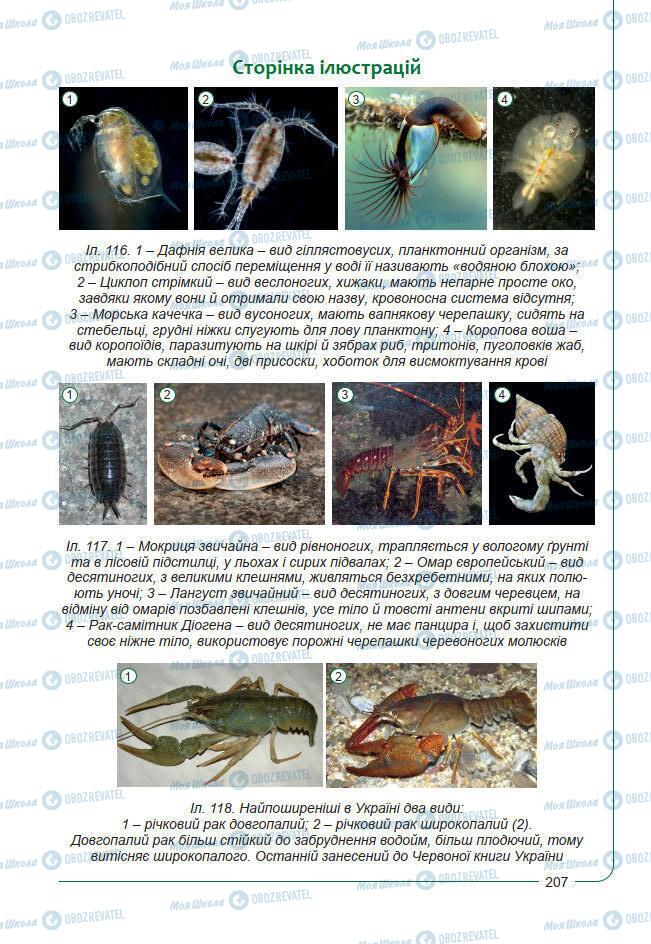 Підручники Біологія 7 клас сторінка 207