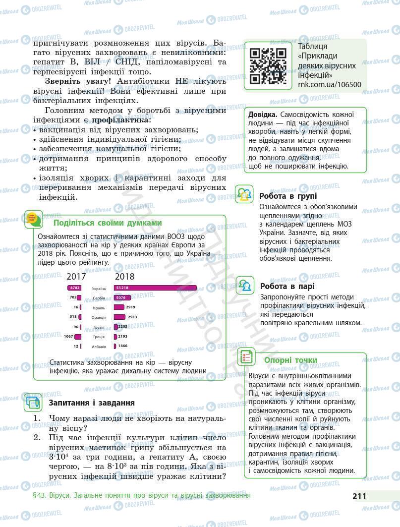 Учебники Биология 7 класс страница 211