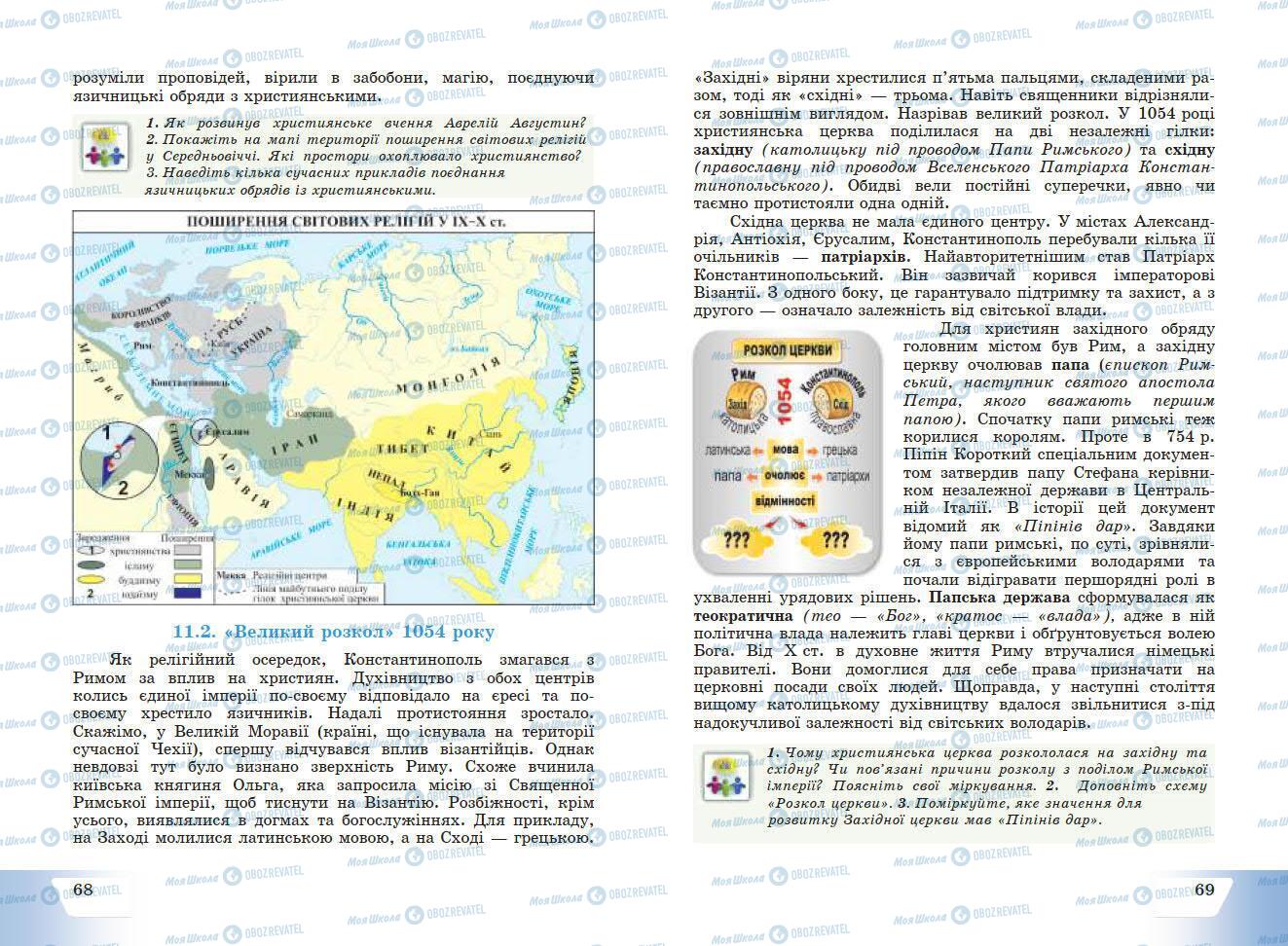 Учебники История Украины 7 класс страница 68-69