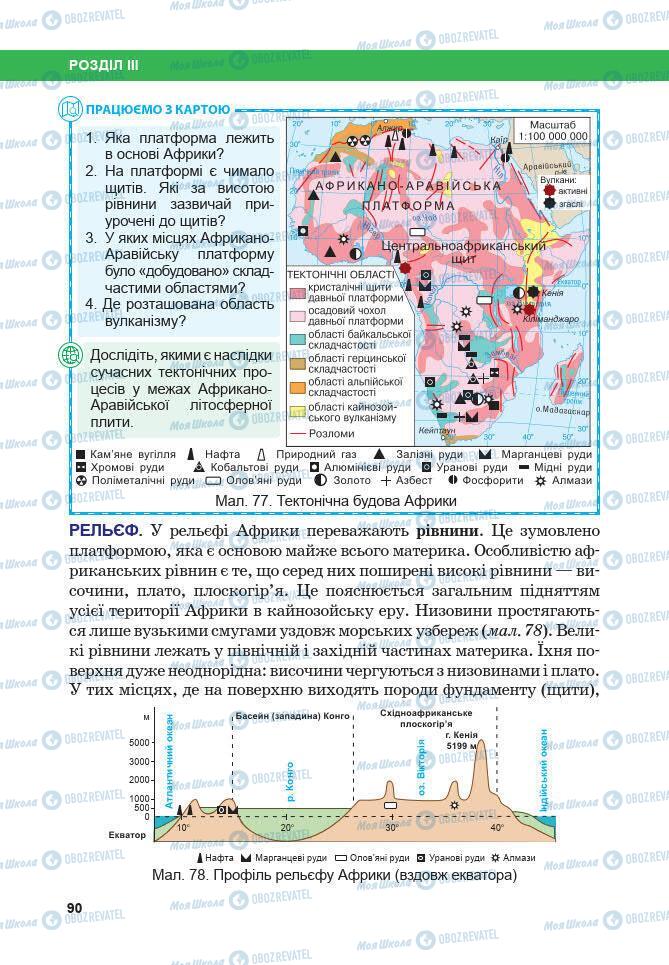 Підручники Географія 7 клас сторінка 90