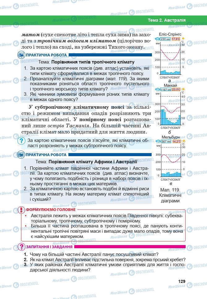 Учебники География 7 класс страница 129