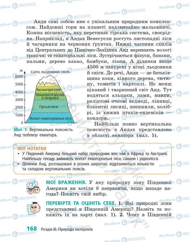 Учебники География 7 класс страница 168