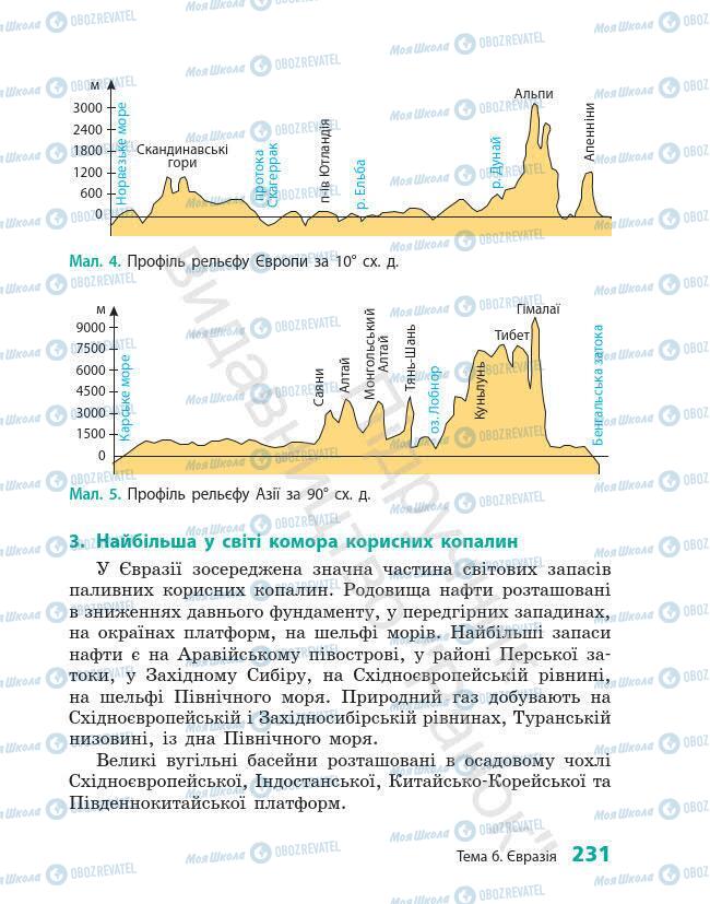 Підручники Географія 7 клас сторінка 231